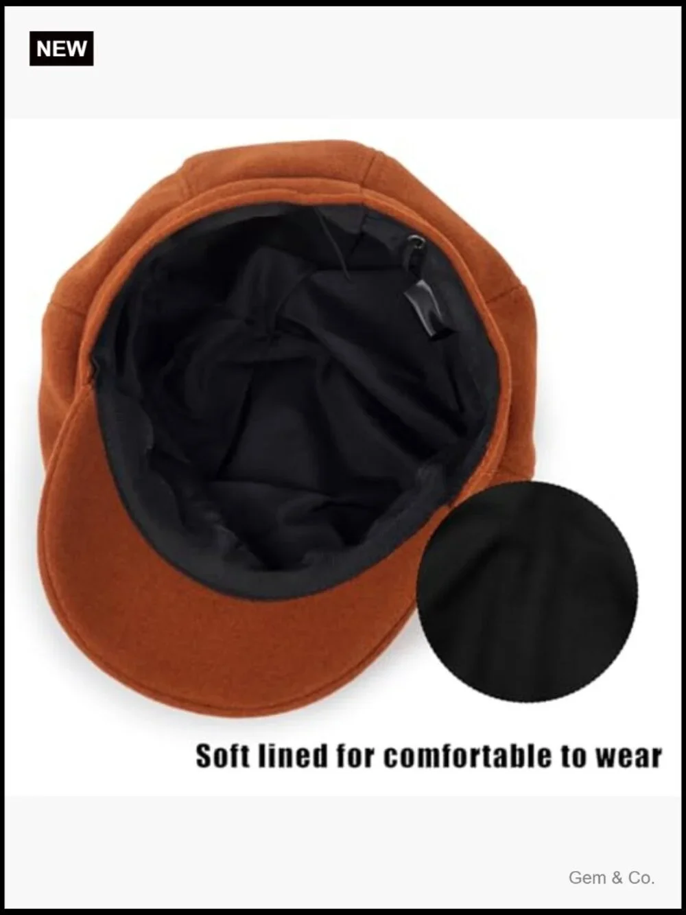 Vintage Newsboy Baker Boy Hat Adjustable Wool Beret for Women